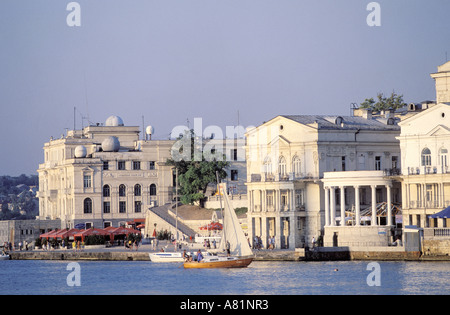 L'Ukraine, de la mer Noire, Sébastopol, grand port sur la mer Noire Banque D'Images