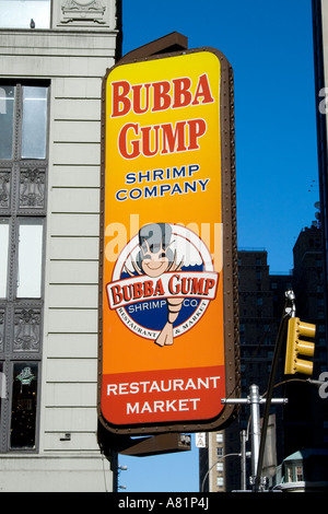 Bubba Gump Shrimp Company Times Square New York City Banque D'Images