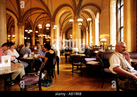L'Autriche, Vienne, quartier Freyung, le Café Central, célèbre café viennois Banque D'Images