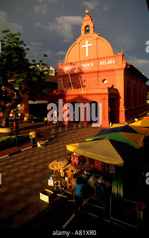 La Malaisie, Malacca, ville de l'état de Malacca, Christ Church et Stadthuys square, aujourd'hui musée d'histoire et ethnographie Banque D'Images