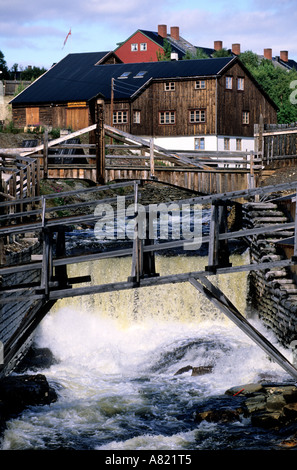 La Norvège, Røros ville, une ancienne ville minière (cuivre), classé Patrimoine Mondial par l'UNESCO Banque D'Images