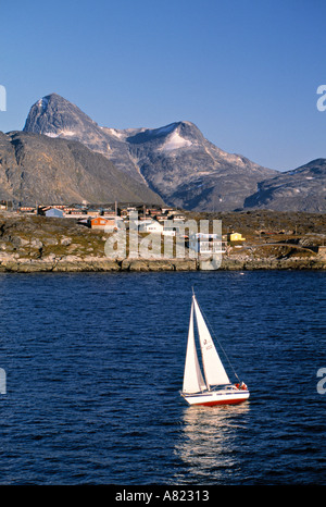 Godthabsfjord Nuuk, Groenland, Sud Ouest Banque D'Images