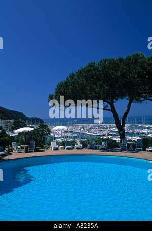 Piscine, l''Hotel Cala del Porto, Punta Ala, Toscane, Italie Banque D'Images