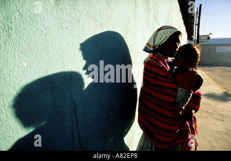 Le Mexique, dans l'État de Chihuahua, Creel, village indien Tarahumara Banque D'Images