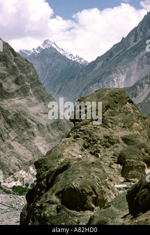 L'Azad Cachemire Pakistan paysage rocheux Hunza Banque D'Images
