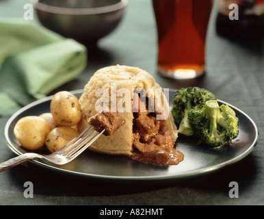 Pudding steak Banque D'Images