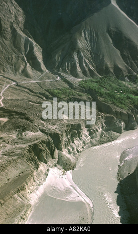 Le Pakistan dans la région du nord de l'antenne de la vallée de l'Indus de l'air Banque D'Images