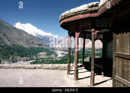 La vallée de Hunza au Pakistan de Karimabad Rakaposhi Hunza de Karimabad Baltit fort les Mirs palace Banque D'Images