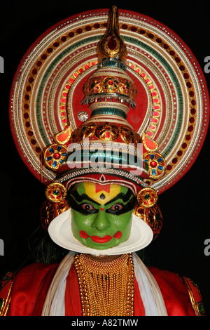 Varkala danse Kathakali Kerala, Inde Banque D'Images