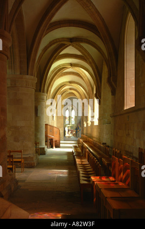 Southwell Minster nef latérale 12e 14e siècle cathédrale normande Dorset UK Angleterre GO Banque D'Images