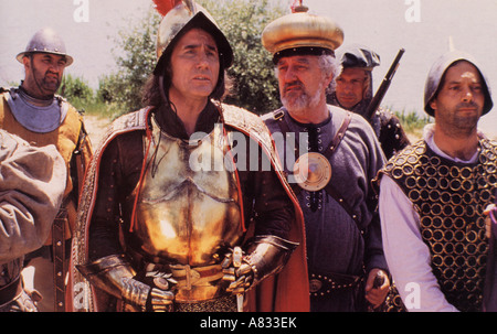 Transporter sur Columbus - 1992 Island World film avec Jim Dale comme Columbus et Bernard Cribbins comme Mardochée Mendosa Banque D'Images