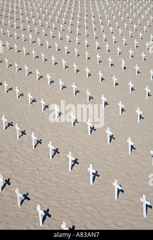West Arlington Memorial de la guerre anti Santa Monica Los Angeles California Etats-Unis d'Amérique pour protester contre la guerre en Irak Banque D'Images