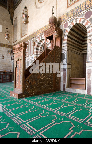 Mosquée du Sultan Al-Ashraf Barsby, Le Caire, Egypte Banque D'Images