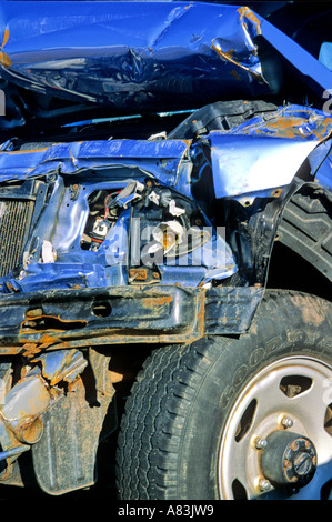 Voiture accidentée Banque D'Images