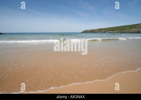 Lossit distant bay beach surf ile d'Islay scotland uk go Banque D'Images