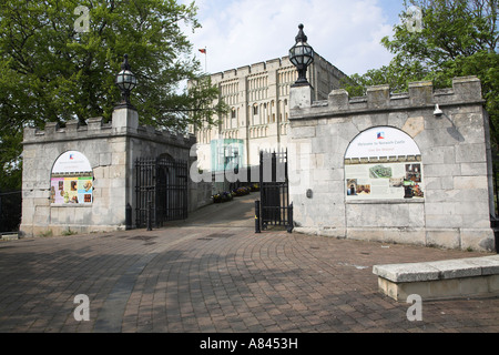 Porte d'entrée du château de Norwich, Norwich, Norfolk, Angleterre Banque D'Images