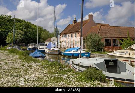 Bateau de plaisance Hickling Inn Norfolk Banque D'Images