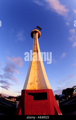 Phare du Port de BELIZE, Belize Banque D'Images