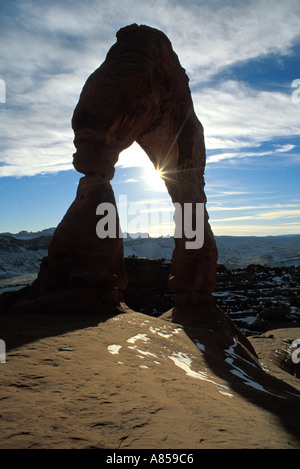 Delicate Arch Arches National Park Utah Banque D'Images