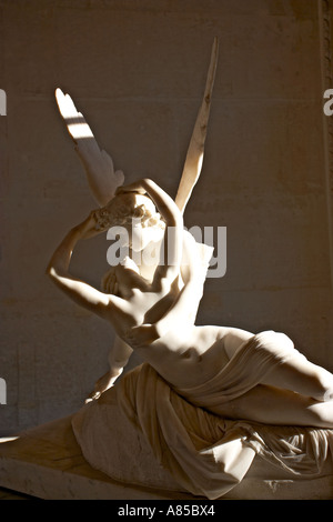 L'éveil Kiss sculpture d'Antonio Canova 1796 Le Louvre Paris France Banque D'Images