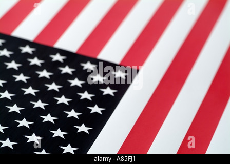 US-américain Stars and Stripes Flag Banque D'Images