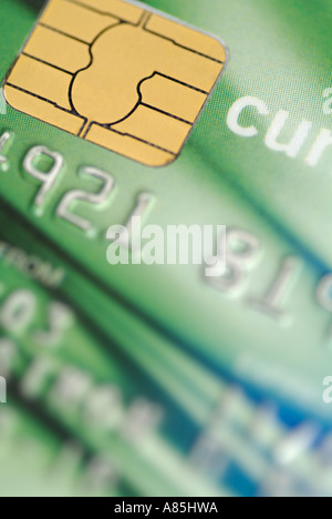 Carte de banque à puce et à NIP Banque D'Images