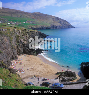 Coumeenoule Strand à Slea Head sur la péninsule de Dingle, sur la côte ouest de l'Irlande Banque D'Images