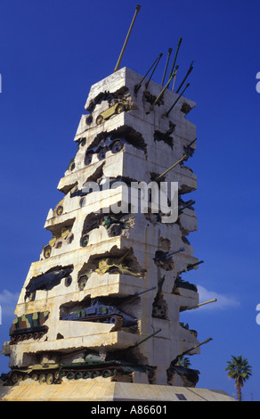 Monument à la paix commémorant la fin de la guerre civile de 1975-1990 Yarze, Beyrouth, Liban. Banque D'Images