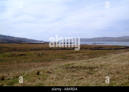 Très belle vue sur le loch Tuath de près de Torr Daraich Hébrides intérieures sur l'île de Mull Ecosse Voyage Island Isle Argyll et Bute Highlan Banque D'Images