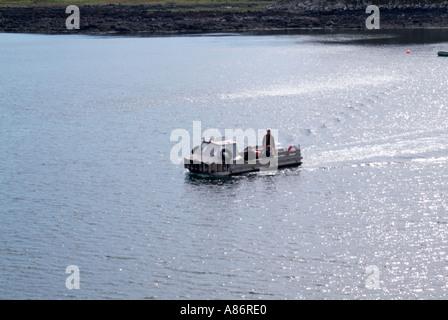 Traversée en ferry à l'île d'Ulva Isle of Mull Hébrides intérieures son d'ulva herritage center Banque D'Images