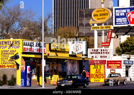 Les obligations de mise en liberté sous caution Pawn Shop Nevada Las Vegas Vendre Acheter sur gage Banque D'Images