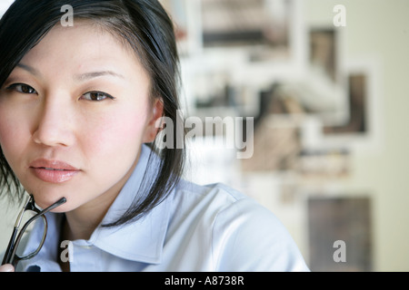 Jeune femme, close-up Banque D'Images