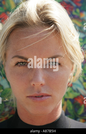 Close-up of a woman. Banque D'Images