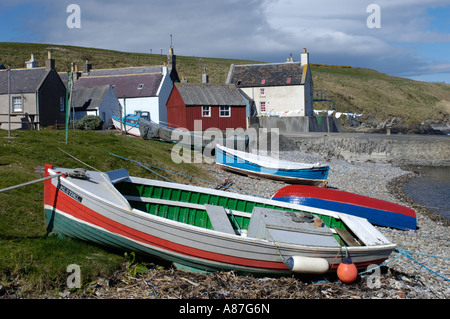 Village Sandend au nord-est de la région de Grampian Ecosse Aberdeenshire Banque D'Images