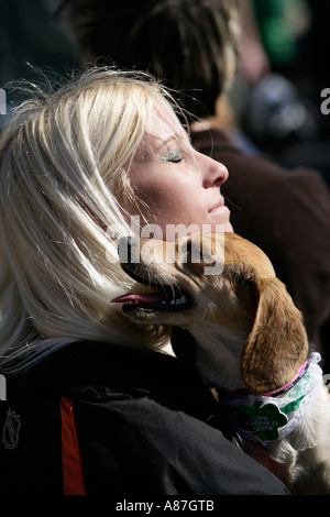 St Patrick s Day Parade Milford Michigan USA Banque D'Images