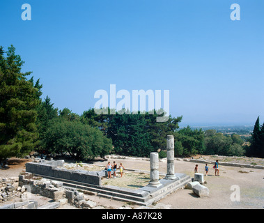 Ruines du temple, l'Asklepieion, Kos, îles du Dodécanèse, Grèce Banque D'Images