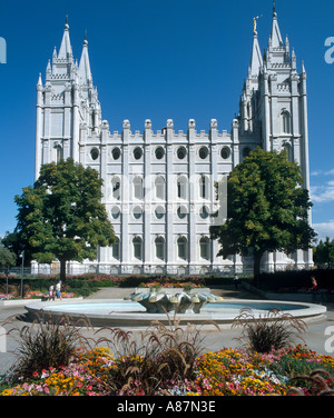 Mormon Temple, Temple Square, Salt Lake City, Utah, USA Banque D'Images