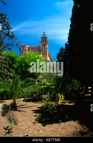 Valldemossa Majorque ( Mallorca ) Îles Baléares Espagne Reial Cartoixa jardins du monastère (la Cartuja) Banque D'Images