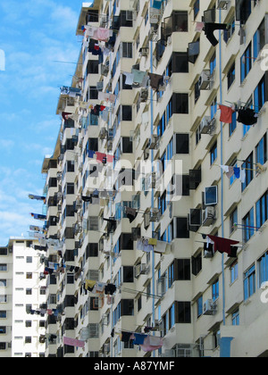 Bloc d'appartements à Singapour Banque D'Images