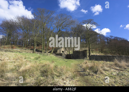 Hollinshead Hall et chambre hiver Lancashire UK Banque D'Images