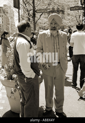 Parade indienne sur Broadway, New York, USA. Banque D'Images