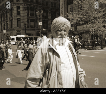 Parade indienne sur Broadway, New York, USA. Banque D'Images