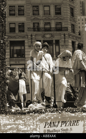 Parade indienne sur Broadway, New York, USA. Banque D'Images