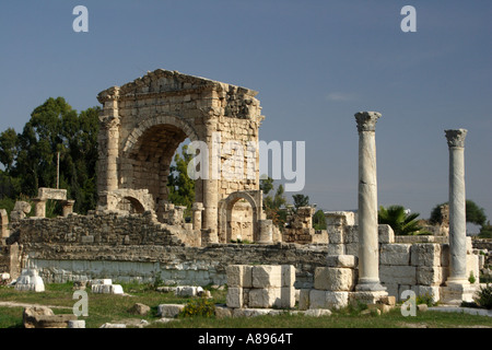 Site archéologique de Mina Al Tyr Liban Banque D'Images