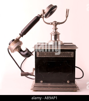 Vieux téléphone (1900) Banque D'Images