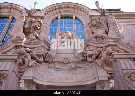 Portail de Mozart, du centre des congrès Rosengarten, Mannhein, Bade-Wurtemberg Banque D'Images