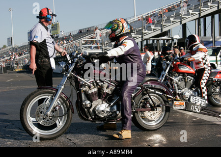 Gainesville Florida,Gainesville Raceway,toutes Harley Drag Racing Association,AHDRA,Bike week Nationals,motos moto,les visiteurs voyagent Banque D'Images