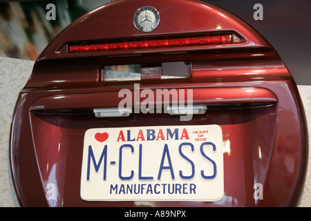 Alabama Bibb County,Vance,Mercedes Benz,usine de fabrication de SUV,Centre des visiteurs,centre,exposition de classe M,visite touristique des visiteurs Banque D'Images