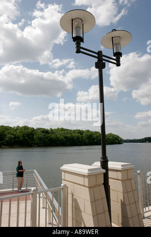 Montgomery Alabama, River Waterwalk, Woodruff Lake, Alabama River Water Visitors Travel Voyager tourisme touristique sites touristiques culture cultura Banque D'Images