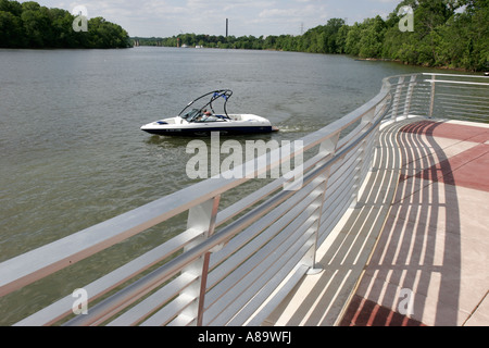 Montgomery Alabama, River Waterwalk, Woodruff Lake, Alabama River Water boat, les visiteurs Voyage voyage tourisme touristique repère culture cu Banque D'Images